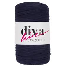 Diva Spaghetti Lacivert Penye Kumas El Orgu Ipi Drink Sleeves Knitting Crochet