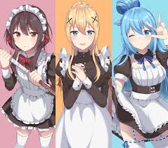 Aqua pixel art by me (original by @sakuemonq twitter). 260 Aqua Konosuba Hd Wallpapers Background Images
