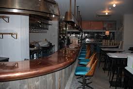 A copper countertop would surely be prohibitively expensive, and impossible to keep pristine. Copper Bar Top London Peters Roofing