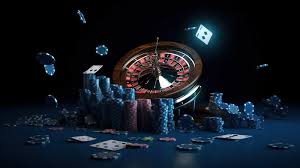 Tải miễn phí Kết Xuất 3d Roulette Của Một Bánh Xe Với Quân át Chơi Bài Chip  Và Xúc Xắc Trên Nền Màu Xanh đậm Nền | JPG chuyên nghiệp - Pikbest