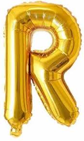 A, b, c, d, e, f, g, h, i, j, k, l, m, n, o, p, q, r, s, t, u, v, w, x, y, z. Flipkart Com Amfin Solid 16 Inch Gold Golden Letter Balloons R Alphabet Foil Balloons R Letter Foil Balloons For Decoration Birthday Party Decoration Items Baby Shower Wedding Decoration
