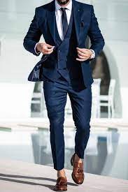 Men S Navy Blue Wedding Suit Gentleman Style Giorgenti Custom Suits Brooklyn Nyc In 2021 Blue Suit Men Mens Navy Blue Wedding Suits Wedding Suits Men Blue