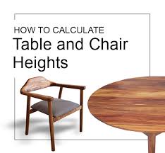 Check spelling or type a new query. List Of Standard Table Chair Heights How To Calculate The Ideal Height