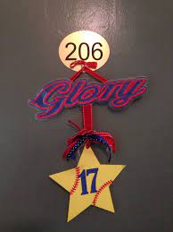 Hotel door sign ideas for volleyball. Travel Ball Hotel Door Decor Softball Softball Decorations Hotel Door Softball