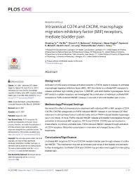Free help deciding if home health services stonewall jackson hospital is right for you. Pdf Intravesical Cd74 And Cxcr4 Macrophage Migration Inhibitory Factor Mif Receptors Mediate Bladder Pain