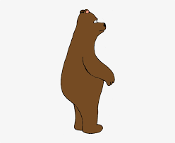 Brown bear holding cupcake with lighted candle illustration birthday cake teddy bear bear with cupcakes free png size. Grizzly Bear Clipart Bear Standing Up Cartoon Free Transparent Png Download Pngkey