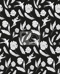 More images for tumblr muster schwarz weiß » Floral Nahtlose Hintergrund Muster Mit Blumen Und Vogel Schwarz Weiss Vektor Illustration Leinwandbilder Bilder Schone Pfingstrose Verschonerung Myloview De