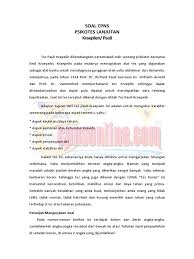 Contoh soal psikotes penalaran umumnya terdiri dari. Contoh Soal Kreplin
