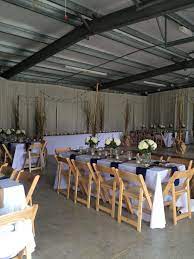 The Simplest Of Spaces Can Turn Into A Dazzling Party Space Believe It Backyard Bbq Party Decorations Garage Decorating Ideas For Party Diy Wedding Reception