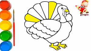 Kids who color generally acquire and use knowledge more efficiently and effectively. Turkey Coloring Pages For Pre School Learn Colors For Kids Happy Thanksgiving Youtube