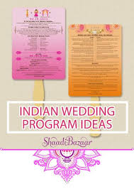 Indian Wedding Program Ideas Shaadi Bazaar Wedding Programs Indian Wedding Program Ideas