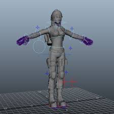 Adventurer Girl Rig 3d Model Maya Files Free Download Modeling 40725 On Cadnav 3d Model Model Blender Tutorial