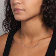 2mm Gold Figaro Necklace