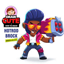 Hot Rod Brock Squere Brock Howtodraw Fanart Brawl Stars Draw