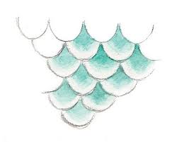 How To Draw And Paint Mermaid Scales - Impact Books Mermaid Drawings Mermaid Painting Mermaid Tail Drawing