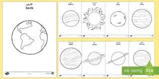 Planet coloring pages planets with names. Planets Coloring Pages English Italian