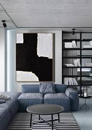 Black And White Home Decor Accessories Black White Beige Minimalist Painting On Canvas Textured Etsy Living Room Decor Modern Modern Living Room Living Room Decor
