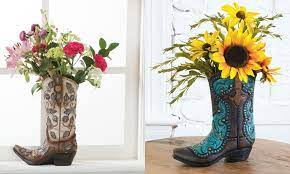 They are very stylish, great quality and girly! Colorful Cowboy Boot Vases For The Home Cowgirl Magazine