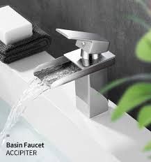 basin sink faucet bathroom waterfall