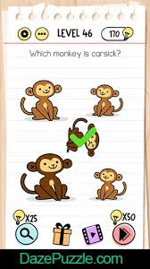 Maybe you would like to learn more about one of these? Brain Test Level 46 Which Monkey Is Carsick Answer Daze Puzzle
