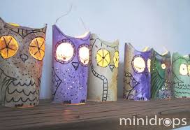 Eulen Laterne Zum Selber Basteln Eulen Laterne Laternen Basteln Zeitungshandwerk