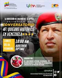 La UPTMA invita a toda la comunidad universitaria, a asistir a esta  actividad enmarcada en la celebración del febrero heroico