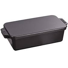 Staub Cast Iron 23 X 11 5 Cm Covered Loaf Pan Black Ma Https Www Amazon Com Dp B00pmcgi02 Ref Cm Sw R Pi Cast Iron Enameled Cast Iron Cookware Loaf Pan