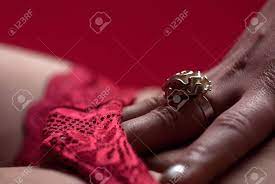 Fingers Woman In Red Panties Stock Photo, Picture and Royalty Free Image.  Image 18427495.