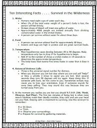 Built by trivia lovers for trivia lovers, this free online trivia game will test your ability to separate fact from fiction. Ten Interesting Facts Surviving In The Wilderness Book Units Teacher