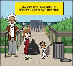 Cukup membuat lekukan berjajar dua atau lebih, sudah bisa membentuk gambar gunung. Gambar Animasi Orang Membuang Sampah Sembarangan