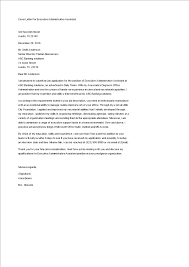 However, the terms cover and application are sometimes used interchangeably. Gratis Cover Letter For Executive Administrative Assistant Template