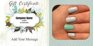 Buy a nail salon gift & greeting card the gifted funds will be suggested for use at the business you select suggest a business you think the recipient will enjoy. Nail Salon Gift Certificates Free Nail Salon Gift Certificates Customize Online
