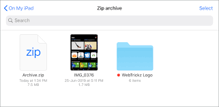 Navigate to the folder or drive that contains the zip file. How To Compress And Create A Zip File Of Photos On Iphone And Ipad