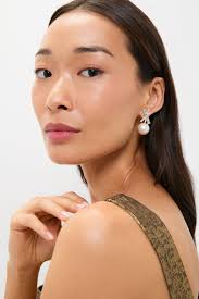 Gold Doris Pearl Earrings