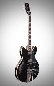 Gibson Black Acoustic Electric Guitar Gibson 2019 Es 345 Maestro Tremolo Semi Hollowbody Electric Guitar With Case Black Guitar Learn Guitar Chords Epiphone Guitars