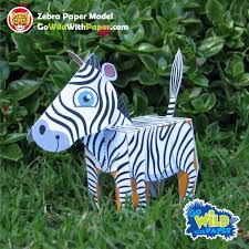 Zebra Craft Activity 3d Paper Model Turtle Crafts Zebra Craft Toy Story Crafts