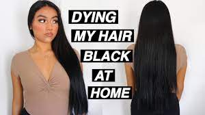 The downside about applying black dye to your hair is that it easily stains the skin. Dying My Hair Black At Home 2020 Brown To Black Transformation Youtube