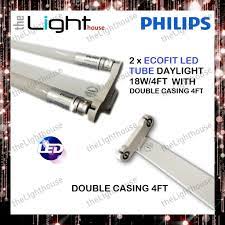 Scopri i vantaggi del led philips quali temperatura di colore, risparmio energeticio, indice di resa cromatica (cri) e possibilità di regolazione. 2set X Philips 4ft 18w Ecofit T8 Glass Led Tube C W Double Casing Lampu Panjang Lampu Led Lampu Kalimantang Shopee Malaysia