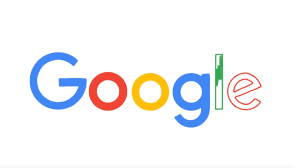 Colorful Google logo in white background