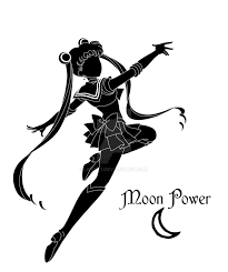 Sailor Moon Silhouette By Https Www Deviantart Com Jeky91 On Deviantart Moon Silhouette Sailor Moon Moon Painting Canvas