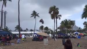 Loads of fun, this combo includes moonwalk bounce area, climbing wall, and slide. Waterspout Hits Ground In Florida Hurls Bouncy Castle Through The Air Abc News