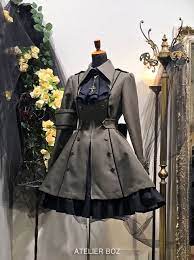 マチルダ ワンピースコート 6348 カーキサンプル コート かわいい キュートなファッション コスチュームデザイン