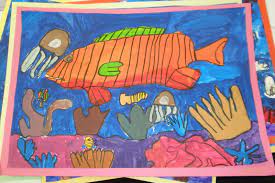 May 31, 2012 by kids discover. Art With Mrs Baker Great Barrier Reef Paintings Coral Reef Art Coral Art Asian Art Projects