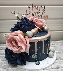 Creative Rose Decoration Birthday Cake Designs For Adults Pin By Rosy Pabon On Moms 95 In 2020 Happy Birthday Flower Cake Happy Birthday Flower Elegant Birthday Cakes