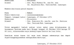7 syarat pengambilan bpkb dikuasakan di kantor samsat: Contoh Surat Kuasa Pengambilan Barang Surat Kuasa Cute766