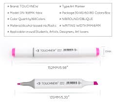 touchnew sketch markers 60 color student set