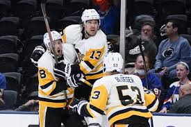 Steelers rookies najee harris and kendrick green pump up penguins fans during game 5 against islanders otas for the team start on tuesday. Zach Aston Reese