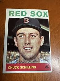 1964 Topps Chuck Schilling Signed #481 Boston Red Sox Auto Autograph