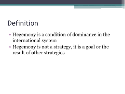 The marxist theory of cultural hegemony, associated particularly with antonio gramsci, is the idea that the ruling class can. Ppt Us Hegemony And Military Primacy Powerpoint Presentation Free Download Id 1890162