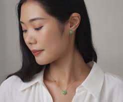 Natural Apple Green Jade Necklace